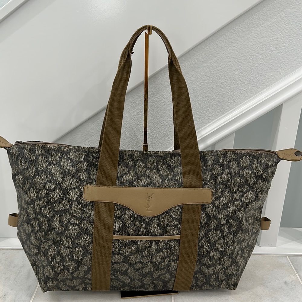 Ysl Vintage Weekender Duffel Bag Gem